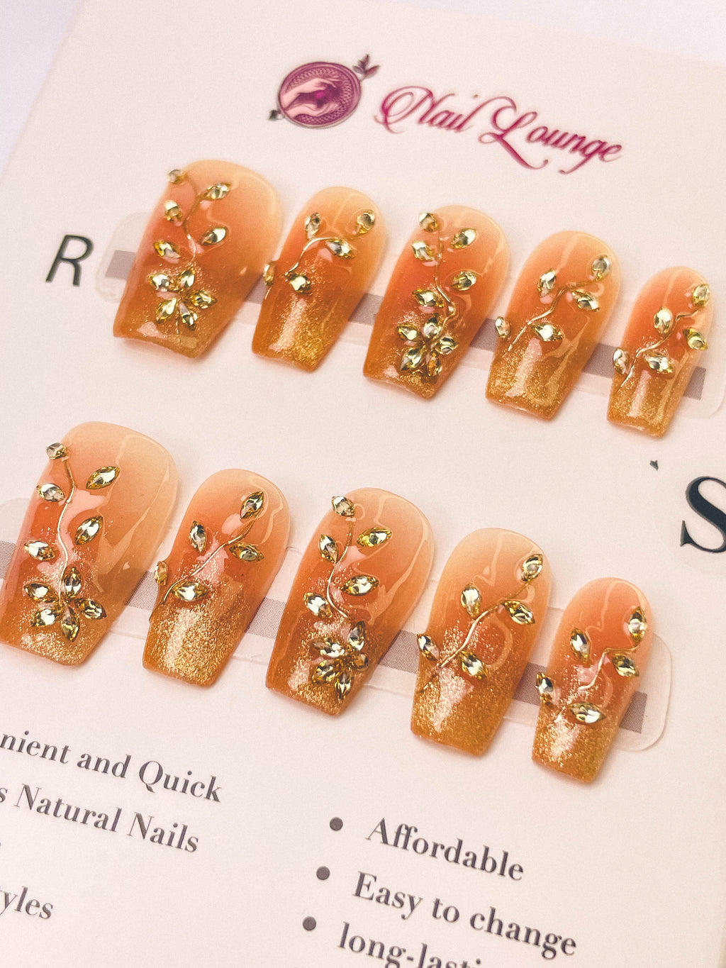 Moonlit Galaxy Press-On Acrylic Nails – Medium Coffin Shape