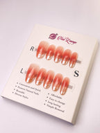 French Blush Press-On Acrylic Nails – Medium Oval Shape