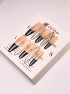 Island Devil Press-On Acrylic Nails – Long Oval Shape