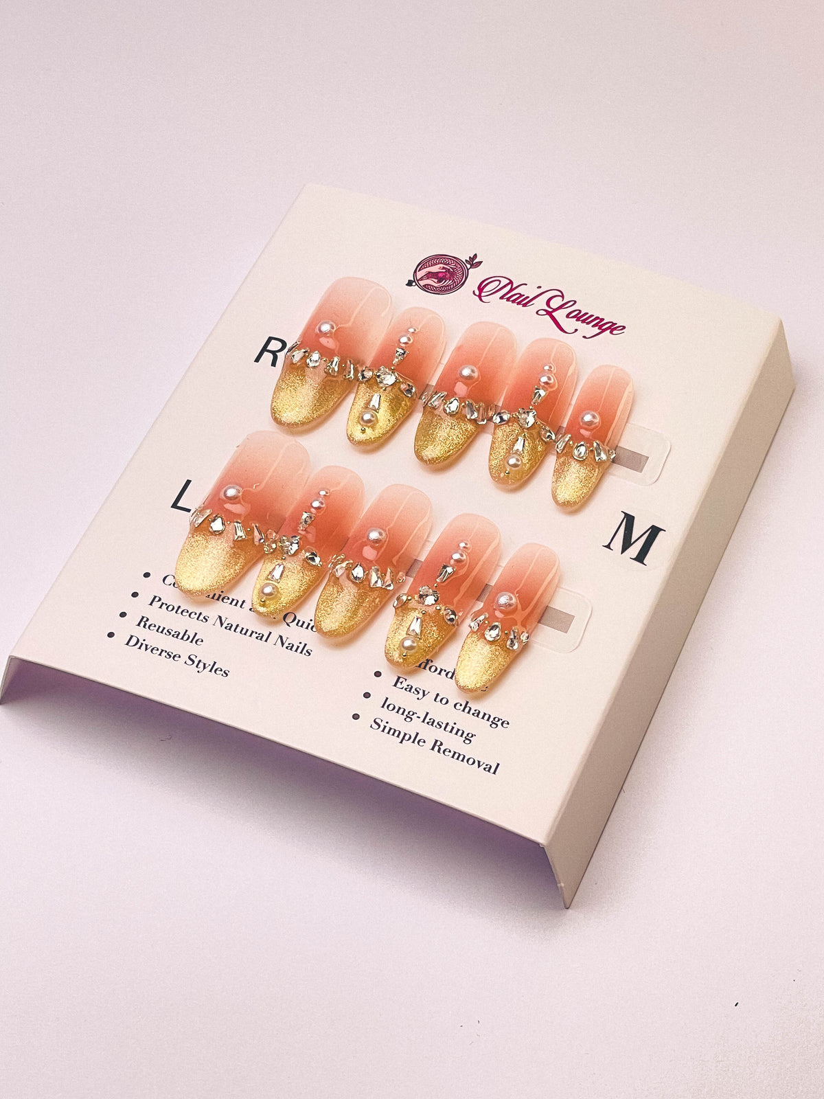 Orange Sugar Dream Press-On Acrylic Nails – Thin Stiletto Shape