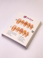 Christmas Fireworks Press-On Acrylic Nails – Almond Shape