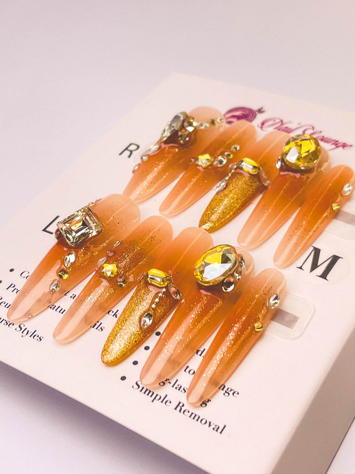 Waltz Press-On Acrylic Nails – Thin Stiletto Shape