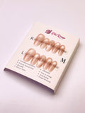 Beating Heart Press-On Acrylic Nails – Medium Coffin Shape