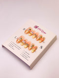 Butterfly Lion Dance Press-On Acrylic Nails – Medium Oval Shape