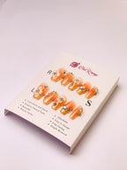 Petal Moon Shadow Press-On Acrylic Nails – Short Coffin Shape