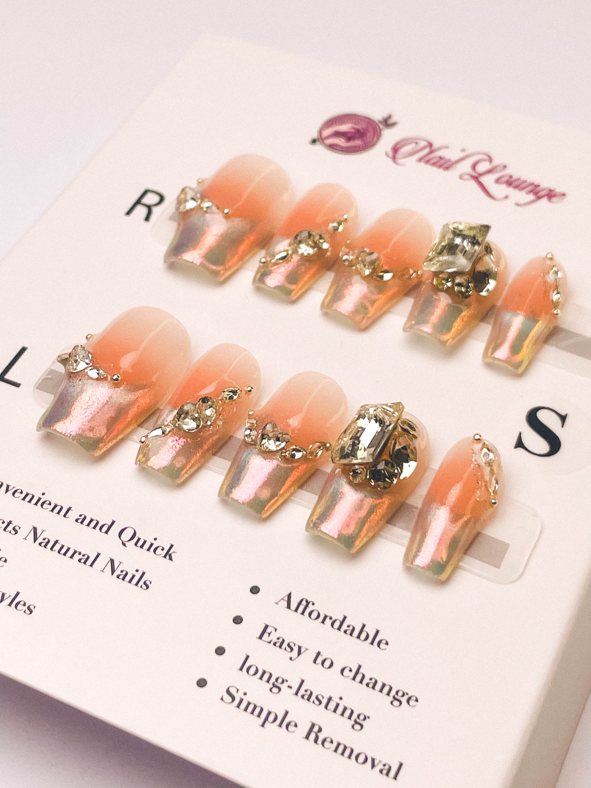 Blue Night Cat Press-On Acrylic Nails – Short Coffin Shape
