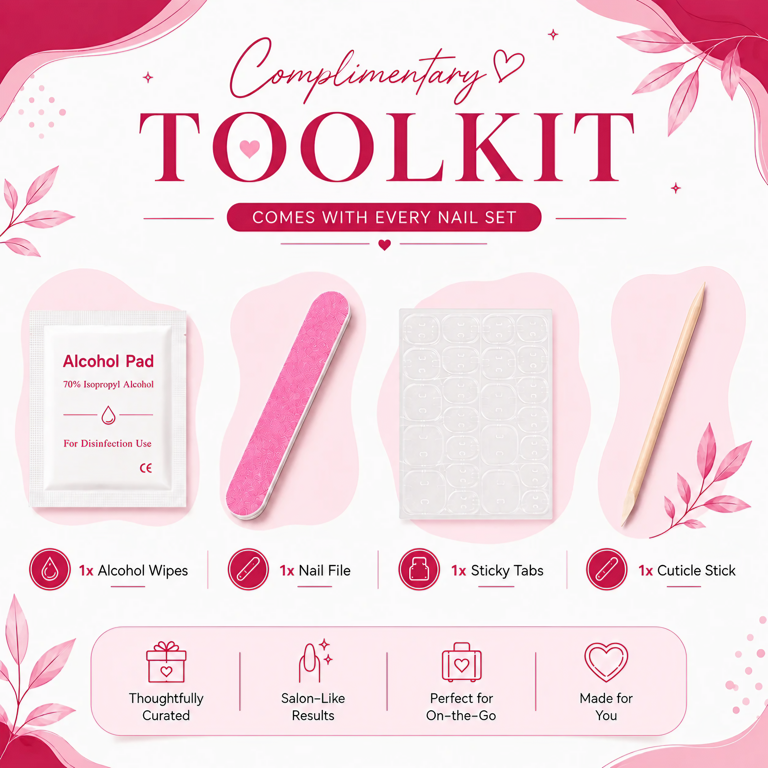 Candy Soda Press-On Acrylic Nails – Short Coffin Shape