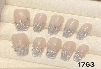 Glitter & Crystal Accent Coffin