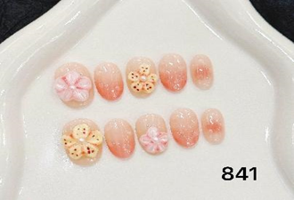 3D Cherry Blossom Blush Short Round